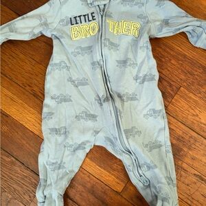 Carter's Blue 'Little Brother' Footie